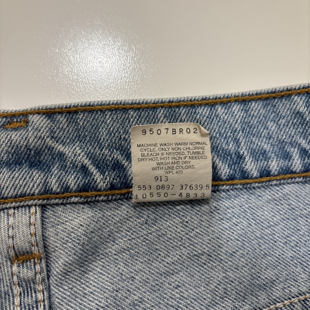 Vintage 90s Levi's 550 Size 13 Juniors Red Tab Made In USA Excellent Condition - Picture 8 of 10